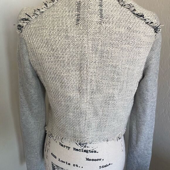 We The Free Tweed Raw Hem Jacket Feminine Work Office Professional Wear - Picture 3 of 15